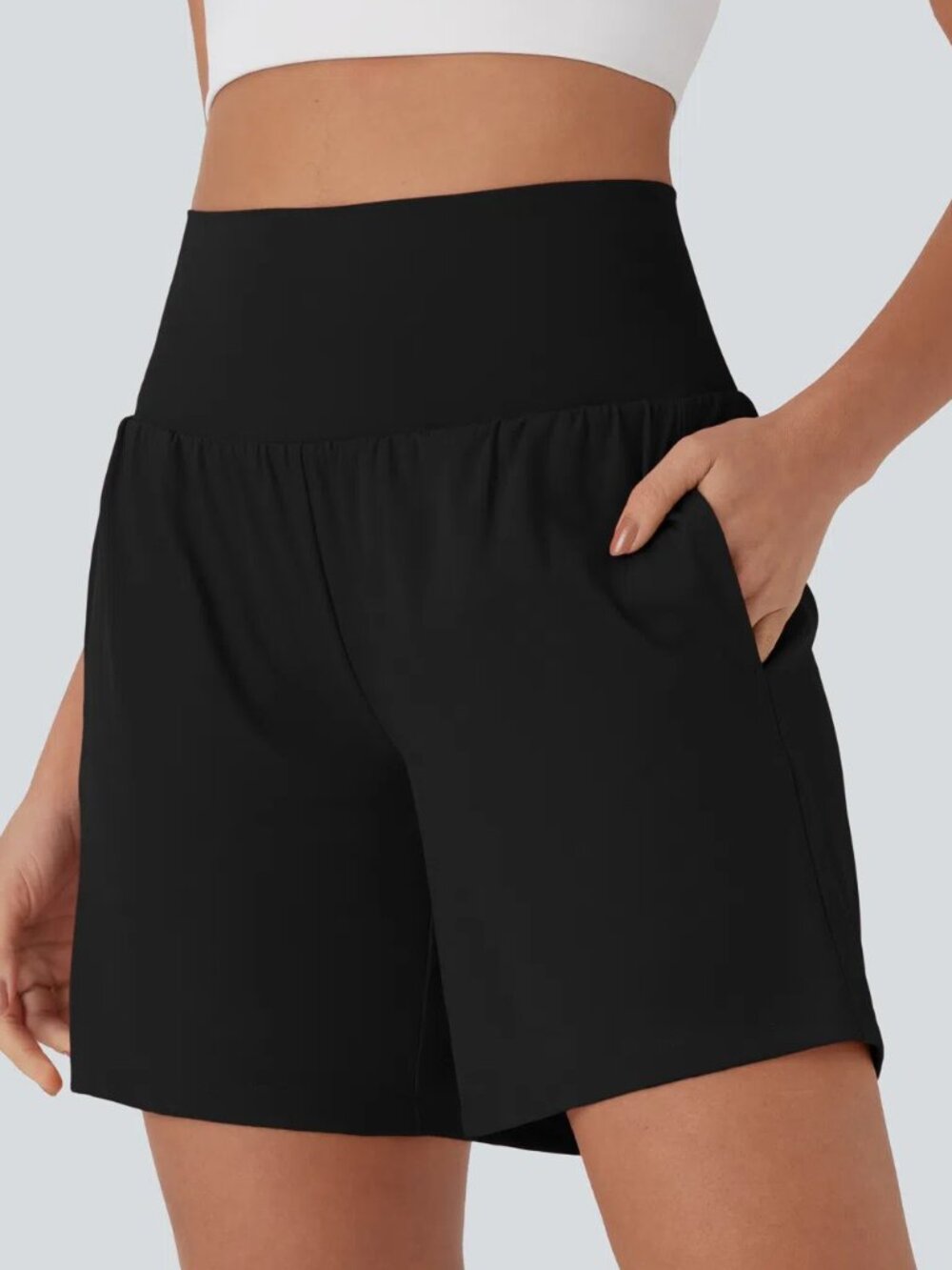 NWT Halara SoftlyZero Airy Super High Waisted 2-in-1 InstantCool Shorts Large